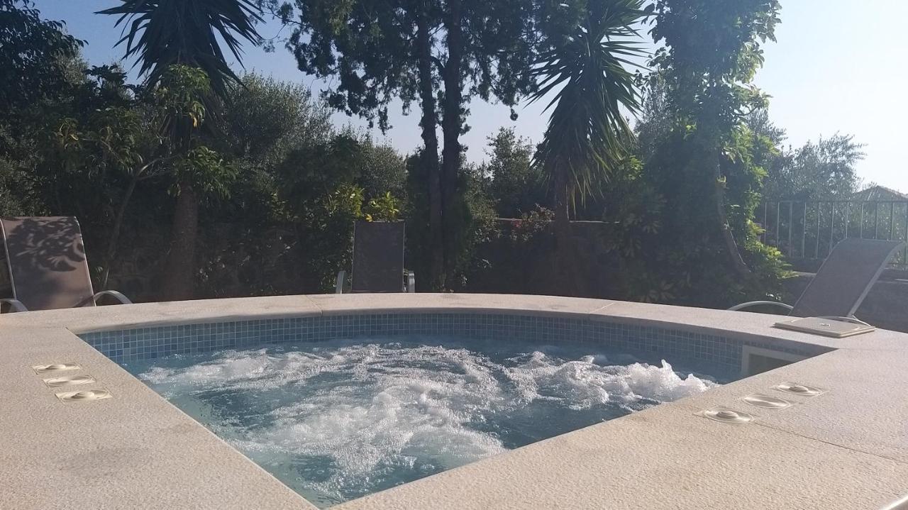 Villa Onar A Stone House With Amazing View Stoupa Bagian luar foto
